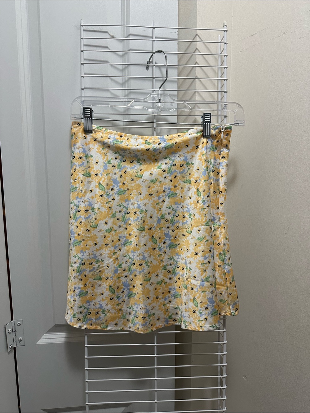Princess Polly Yellow Floral A-Line Skirt
